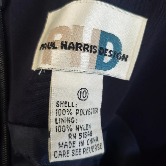 Paul Harris Navy Blue Lined Dress Jumper - Picture 5 of 6